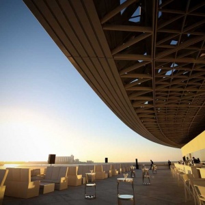 Под крышей Лувра Абу-Даби открылся лаундж с видом на столицу
