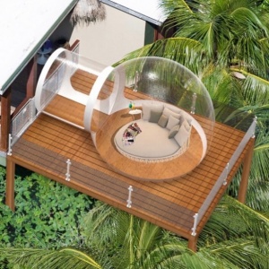 Новые виллы  SkyHouse with Bubble на мальдивском курорте Amillia Fushi