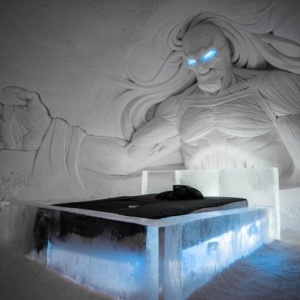 В Финляндии открылся отель из льда в стиле сериала "Игра престолов"